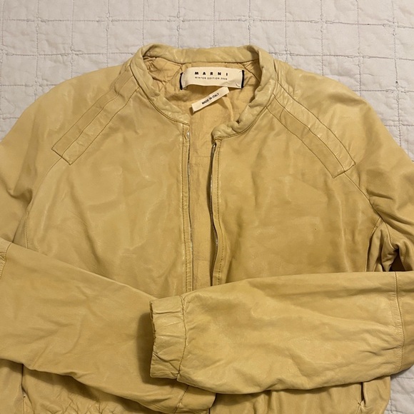 Marni Jackets & Blazers - Vintage Marni butter yellow leather jacket